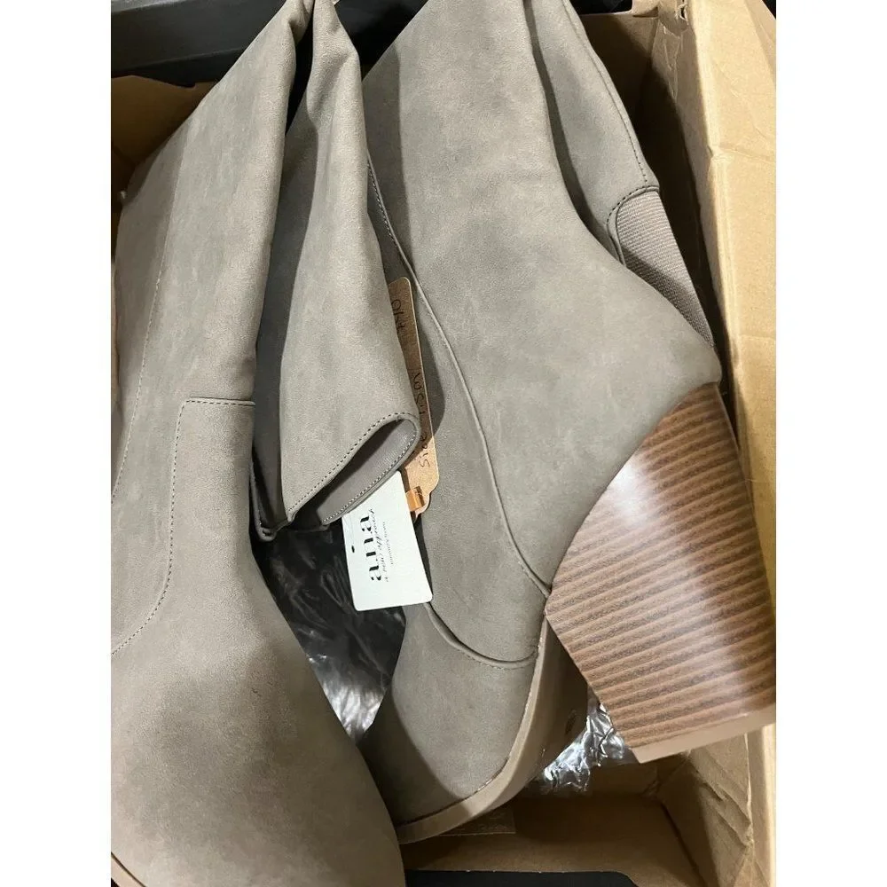A.N.A Upland Stacked Heel Cowboy Boots Women's Size 9.5 New In Box With Tags - Picture 6 of 7